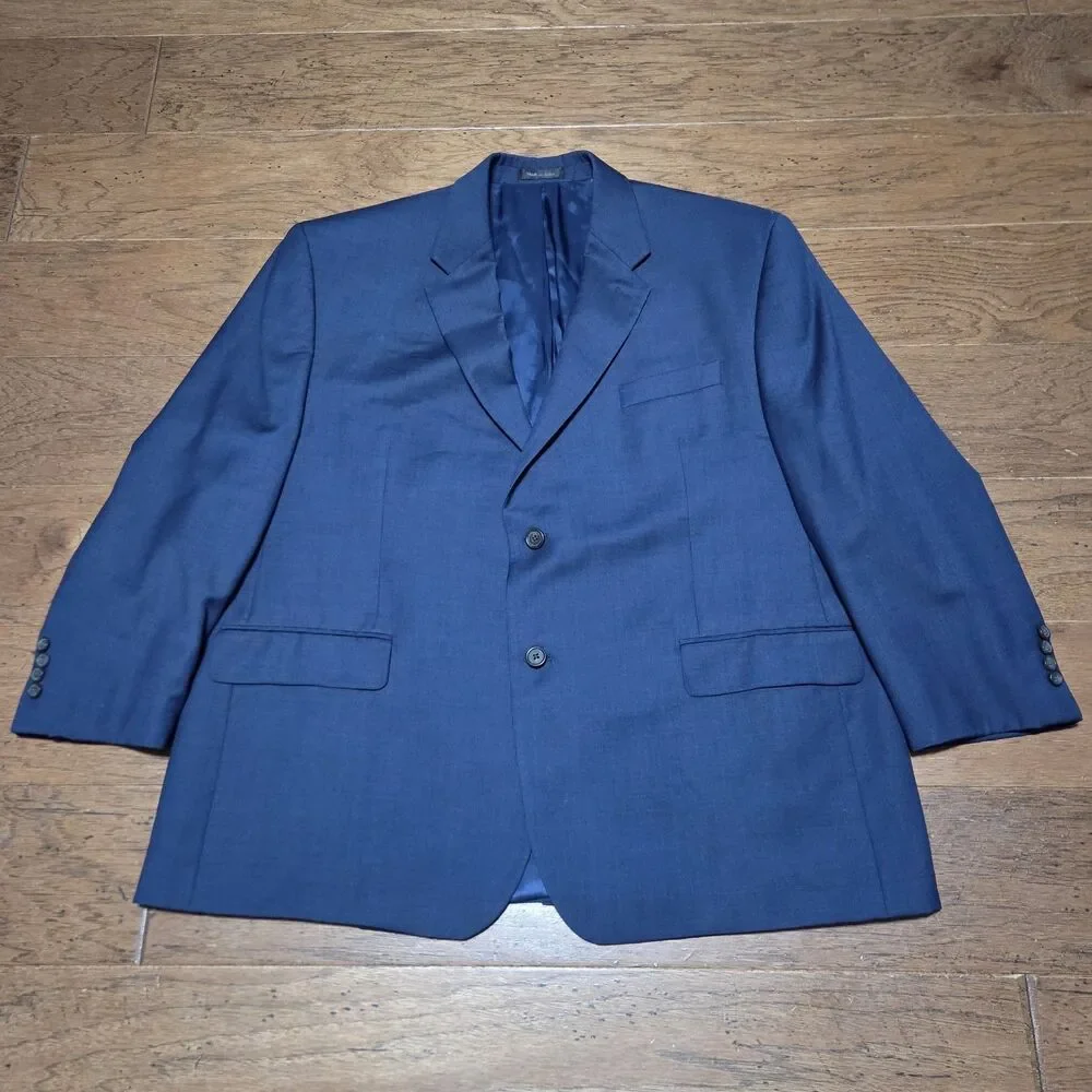 Lauren Ralph Lauren Men’s Navy Blue Blazer Jacket Sports Coat Size 46s Wool